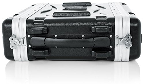 Gator Cases Lightweight Molded 2U Rack Case with Heavy Duty Latches; Shallow 14.25" depth (GR-2S)