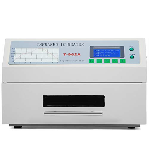 Happybuy Reflow Oven T962A 110V Reflow Soldering Machine 1500W 300x320 mm Professional Infrared Heater