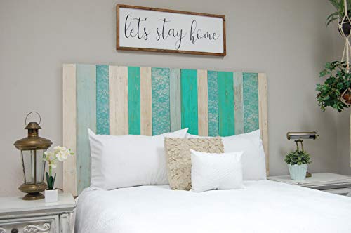 Serenity Mix Headboard Full Size, Hanger Style, Handcrafted. Mounts on Wall. Easy Installation.