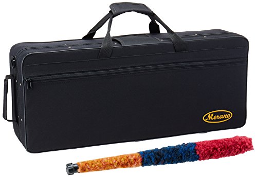Merano GWD510BL E Flat Alto Saxophone with Zippered Hard Case and Mouth Piece, Blue