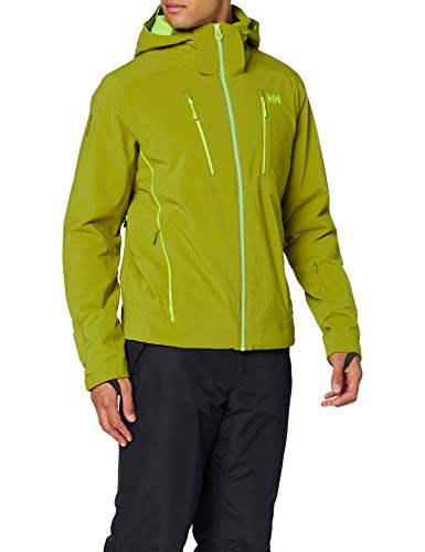 Helly-Hansen Men's Alpha 3.0 Waterproof Insulated Ski Jacket, 407 Wood Green, X-Large