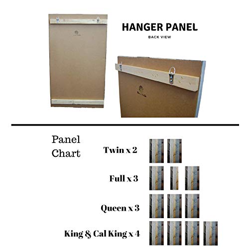 Serenity Mix Headboard Full Size, Hanger Style, Handcrafted. Mounts on Wall. Easy Installation.