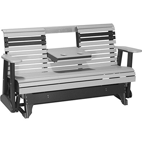 LuxCraft Rollback Recycled Plastic 5ft. Patio Glider