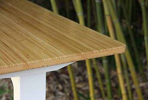 Jarvis Standing Desk Bamboo Top Electric Adjustable Height 2 Stage Mid-Range Frame W/ Memory Preset Handset Controller