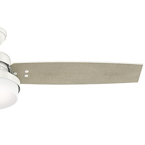 Hunter Fan Company 59169 52" Sentinel Ceiling Fan with Light with Handheld Remote, White