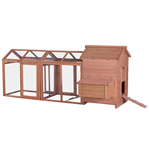 Lovupet Outdoor Wooden Chicken Coop Nest Box Hen House Cage Poultry Pet Hutch Garden Backyard Cage 0319