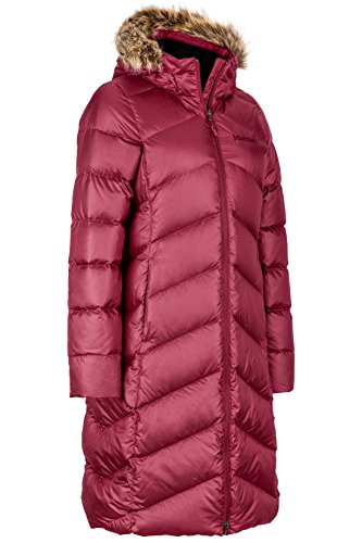 Marmot Women's Montreaux Full-Length Down Puffer Coat, Berry Wine, Small