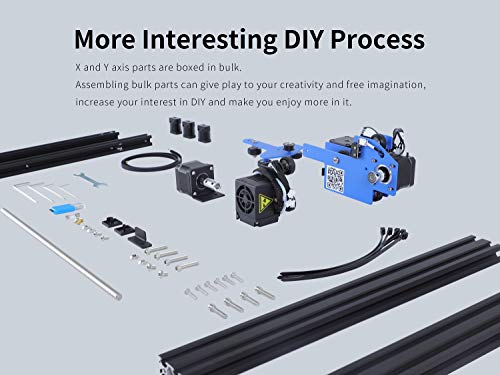 Anet DIY 3D Printer, All Full Metal Frame W/ Resume Printing Function, 2.8in LCD Color Touch Screen, Upgraded Over-Current Protection Mainboard