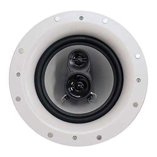 Acoustic Audio by Goldwood CSic84 Frameless 8" in Ceiling 5 Speaker Set 3 Way Home Theater Speakers, White, (Model: CSic84-5S)