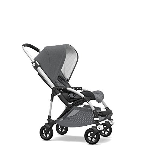 Bugaboo Bee5 Classic Complete Special-Edition Stroller, Alu/Grey Mélange - Compact, Foldable Stroller for Travel and Urban Life