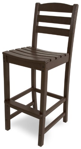 POLYWOOD TD102MA La Casa Café Bar Side Chair, Mahogany
