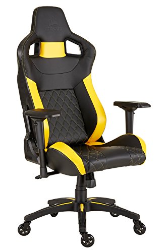 CORSAIR CF-9010015 WW T1 Gaming Chair Racing Design, Black/Yellow