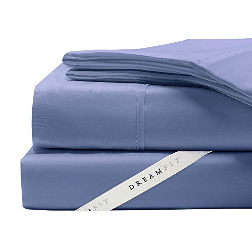 Degree 5 Dreamfit Bamboo Rich Naturally Cooling Sheet Set 100% Made in The USA (Blue, Split California King)