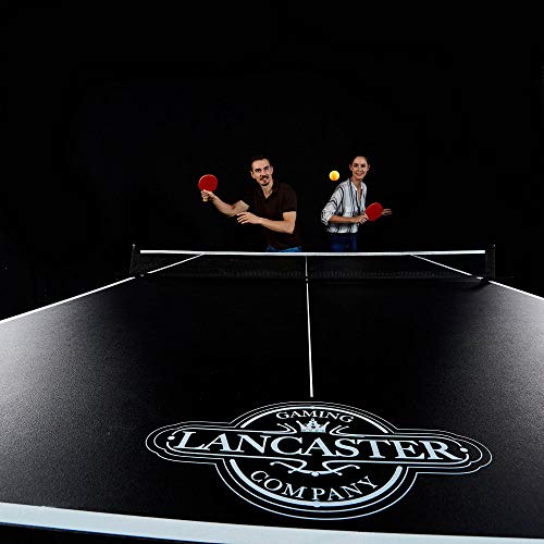 Lancaster Foldable Indoor Table Top Tennis Set w/ Net & Post
