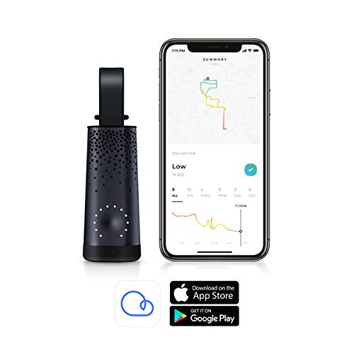 Flow 2 - The Personal Air Quality Sensor by Plume Labs - Reduce Your Exposure to Indoor and Outdoor Pollution (PM1 - PM2,5 - PM10, VOC, N02)