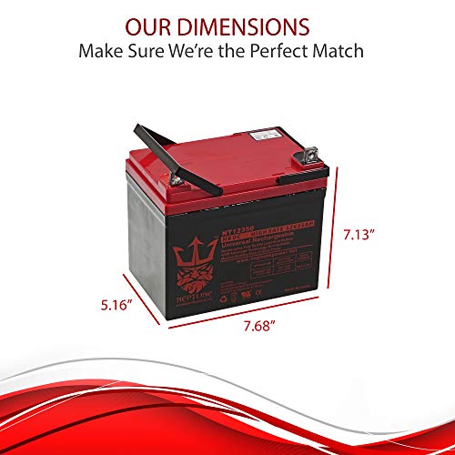 12V 35AH Battery for Pride Jazzy Select Electric Wheelchair by Neptune - 2 Pack