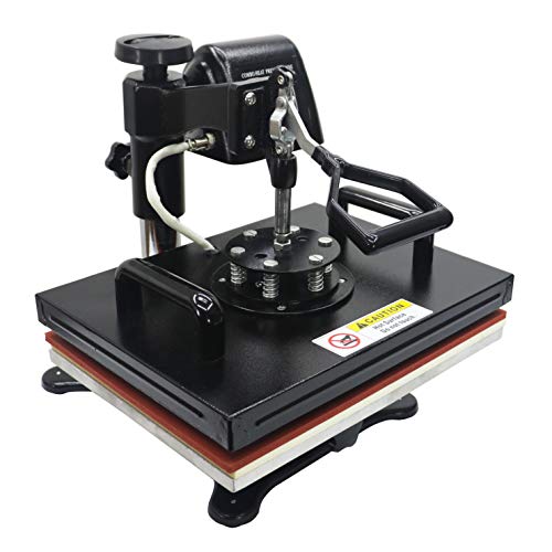 13 x 18 Inch Heat Press Machine 5 in 1 Combo for T-Shirt Hat Cap Mug Plate Color LED Digital Heat Transfer Sublimation Machine New Black