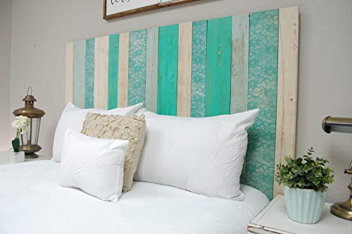 Serenity Mix Headboard Full Size, Hanger Style, Handcrafted. Mounts on Wall. Easy Installation.