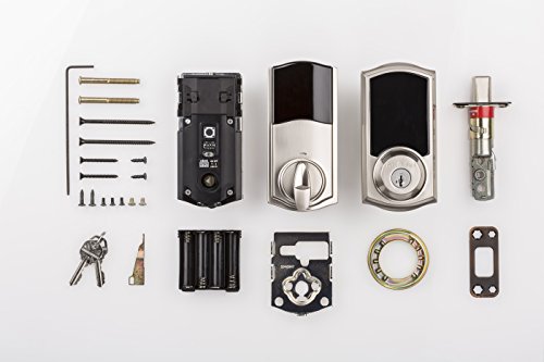 Kwikset SmartCode 916 Series Zigbee Touchscreen Deadbolt, Satin Nickel (99160-008)