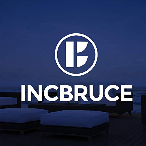 Incbruce 4Pcs Outdoor Indoor Patio Furniture Conversation Set (Loveseat, Coffee Table, 2 Chairs) - Steel Frame Patio Seating Set with Red Cushions