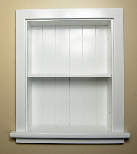 14x18 Recessed Aiden Wall Niche (w/beadboard back) by Fox Hollow Furnishings (Unfinished)