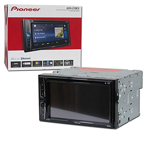 Pioneer Double DIN 2DIN AVH-210EX 6.2" Touchscreen Car Stereo Waterproof back-up camera + WB12 Bluetooth Speakers