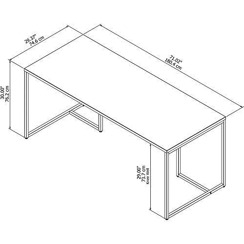 Office by kathy ireland Method Table Desk, 72W, Storm Gray