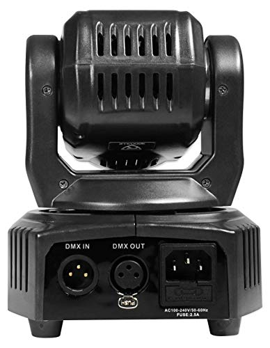 4 Rockville RockOn-7 40w RGBW Moving Head DMX Spot Beam Stage Club Lights+Remote