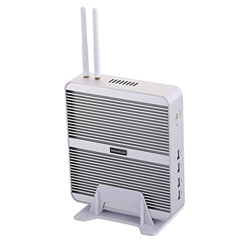 Fanless Mini Computer Windows 10/Linux Ubuntu Intel Core I5 825OU/8265U HUNSN BM07 Wi-Fi 1VGA 1HDMI 4USB3.0 4USB2.0 1LAN