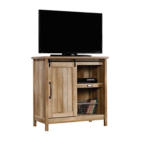 Sauder Adept Storage Accent Storage Cabinet, For TV's up to 39", Craftsman Oak finish