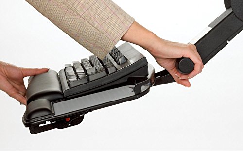 3M Keyboard Tray, Just Lift To Adjust Height And Tilt, Mouse Platform Include Gel Wrist Rest And Precise Mouse Pad, (AKT150LE)