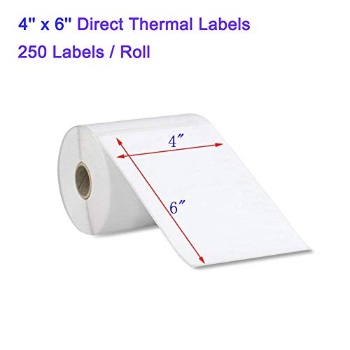 120 Rolls of 4x6 Direct Thermal Labels (250 Labels/Roll) - Perfect for Zebra Printers