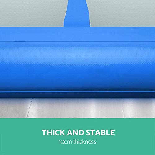 MELCHEF 10ft/13ft/16ft/20ft Air Track Tumble Mat Inflatable Gymnastics Mat Tumble Track Air Track Mat Air Track Floor Mats with Electric Air Pump Home Use/Training