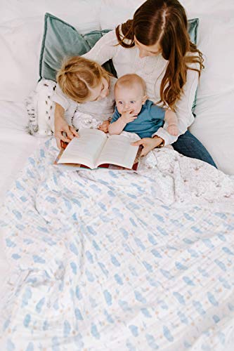 Aden + Anais Harry Potter Oversized Dream Blanket | Metallic Muslin Throw Blanket | Lightweight & Breathable, Unisex Gift Items, Hedwig