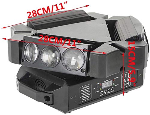 Led Bar Light 9X3W RGB LED Moving Beam Head Light KTV DJ Disco Lighting