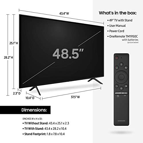 Samsung QN49Q60RA 49" (3840 x 2160) Smart 4K Ultra High Definition QLED TV - (Renewed)