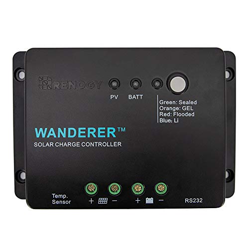 Renogy 400 Watt 12 Volt Monocrystalline Solar Panel, Bundle Kit with 30A Negative ground Charge Controller