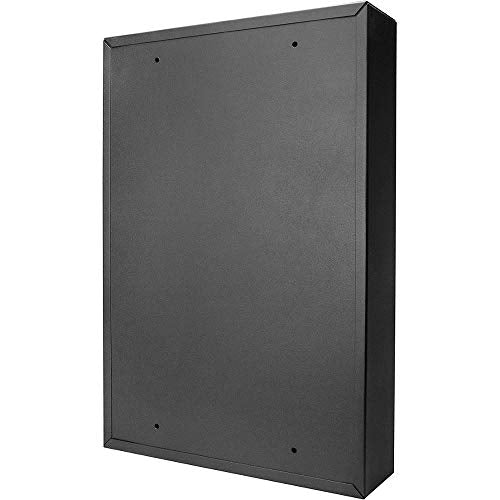 200 Position Key Cabinet with Key Lock and 200 Key Tags, 22“ Wall Mounted Steek Key Lock Box, Black