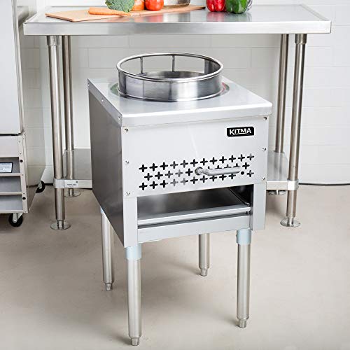 Kitma 13" Gas Wok Range - Commercial Liquid Propane Cooking Performance Group - Restaurant Equipment, 95,000 BTU