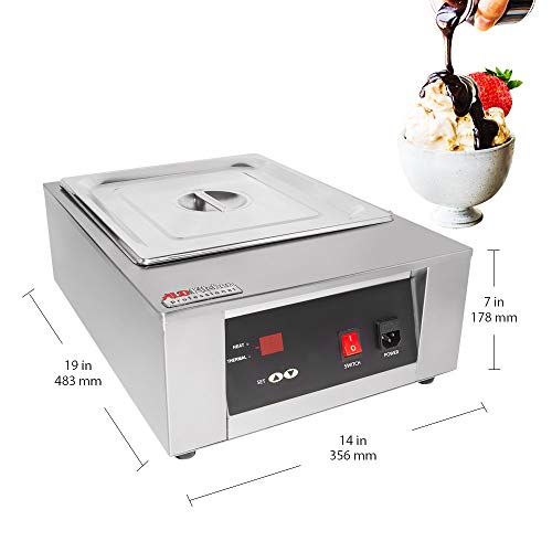 ALDKitchen Chocolate Melting Pot | Digital Control Chocolate Tempering Machine | 1 Tank for 8 kg of Chocolate | 110V | 1kW
