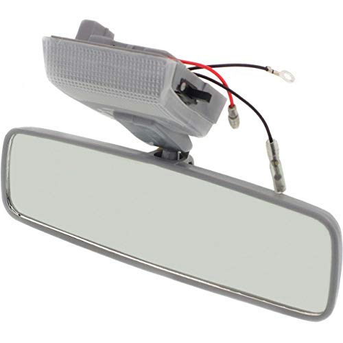 (Automotive Parts) Inside Rearview Mirror 3 Wire Rear View Lighted for 84-88 Toyota Pickup Truck + One Helpful Free e-Book