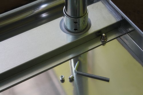 AmGood Stainless Steel Work Table Undershelf | Kitchen Island Food Prep | Laundry Garage Utility Bench | NSF Certified (60" Long x 18" Deep)