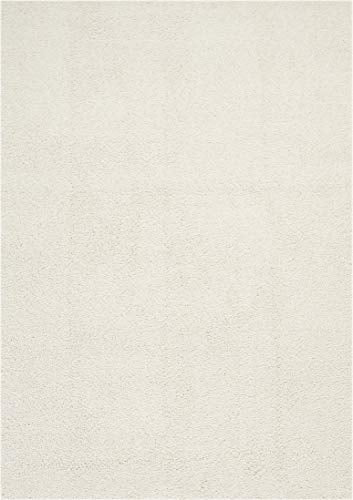 Nourison Malibu Shag Area Rug, 6'7" x9'6, Ivory