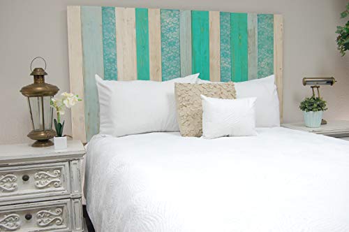 Serenity Mix Headboard Full Size, Hanger Style, Handcrafted. Mounts on Wall. Easy Installation.