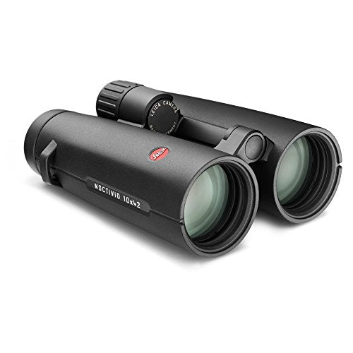 Leica 8x42 Noctivid Water Proof Roof Prism Binocular with 7.7 Degree Angle of View, Black