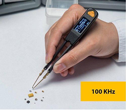 LCR Research Pro1-100KHz LCR Meter with 0.1% Accuracy/ESR Meter/Smart SMD Tweezers/with Spare Test Tips