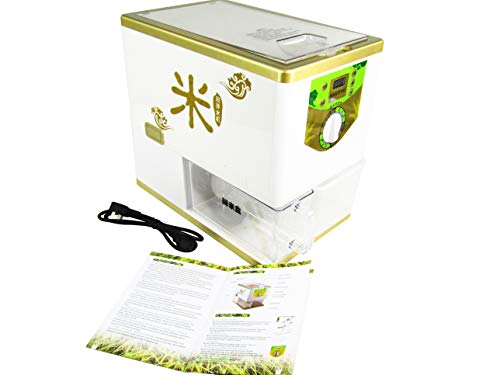 KUNHEWUHUA Household Paddy Rice Husking Machine Electric Paddy Rice Huller Rice Peeling Machine Intelligent Brown Rice Sheller Milling Machine Automatic Rice Dehuller 100-120V