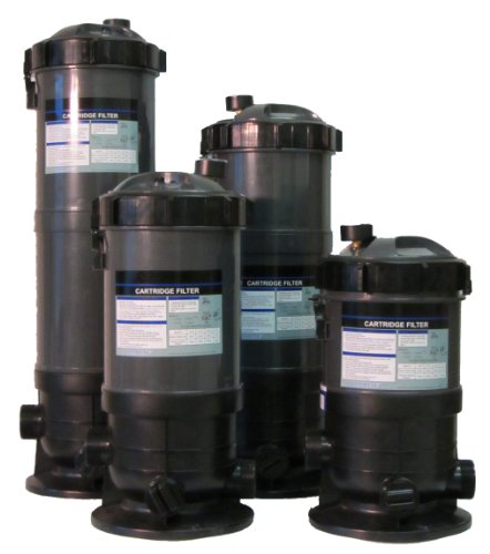 Cartridge Filter System with Pressure Gauge for Swimming Pools 120SF