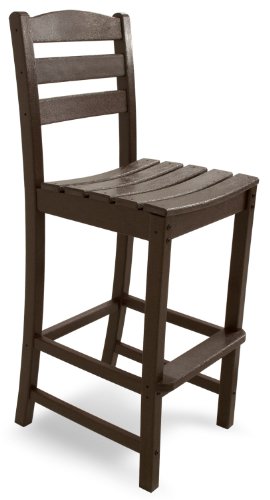 POLYWOOD TD102MA La Casa Café Bar Side Chair, Mahogany