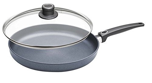 Woll W532DPIL Lite/Plus Diamond Reinforced Nonstick Scratch Resistant Cast Aluminum Induction Ready Fry Pan with Lid, 12.5-Inch, 12.5 Inch
